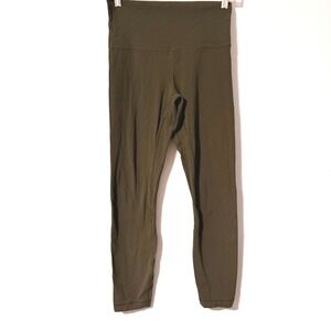 Lululemon Align II Leggings Pants Womens 6 Olive Nulu Athleisure 26" LW5LJFS